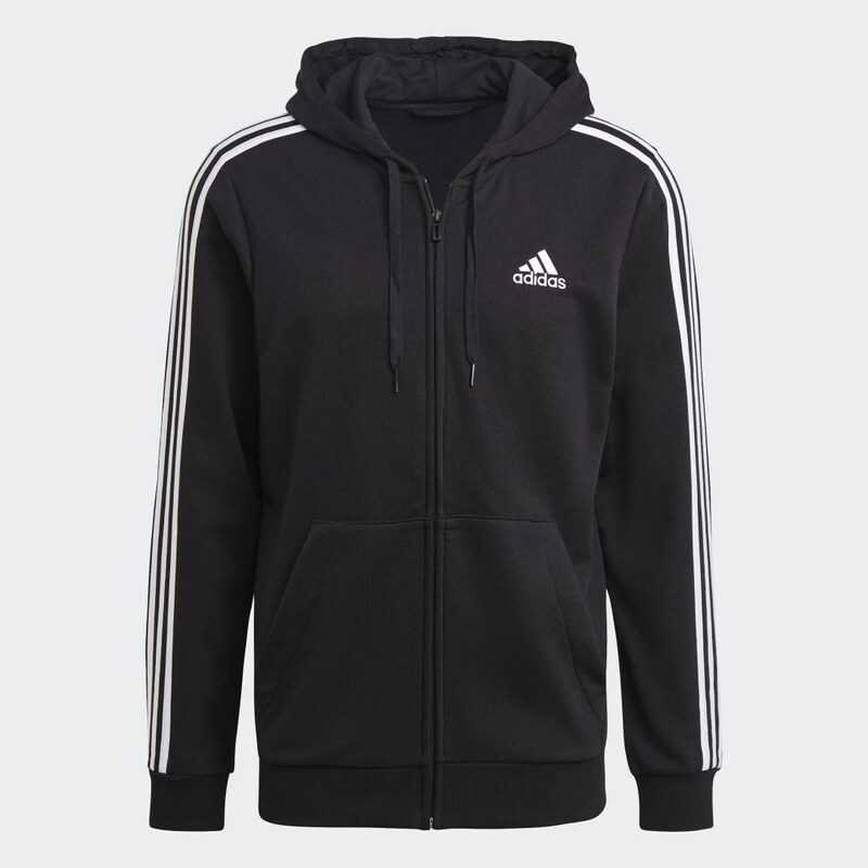 Adidas Mikina skapucňou Essentials French Terry 3-Stripes Full-Zip 50363914