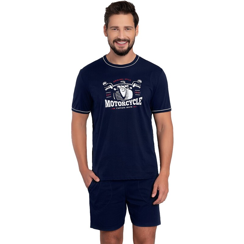 Pánske pyžamo Italian Fashion Gibson granat 52919642