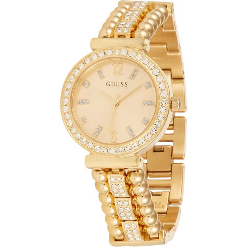 GUESS Analógové hodinky Gala šampanské / zlatá 55004516