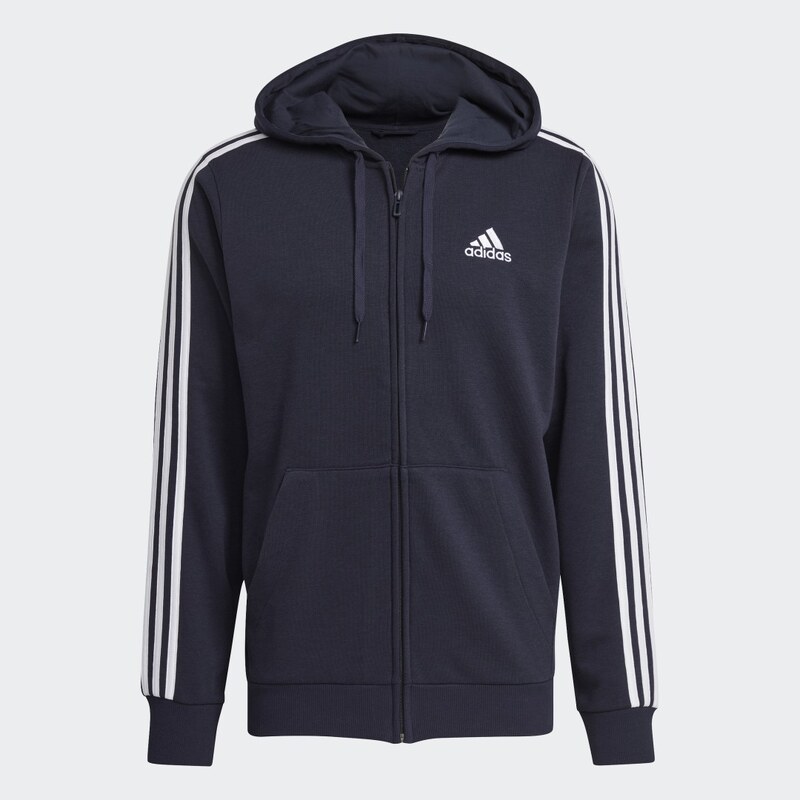 Adidas Mikina skapucňou Essentials French Terry 3-Stripes Full-Zip 57008854