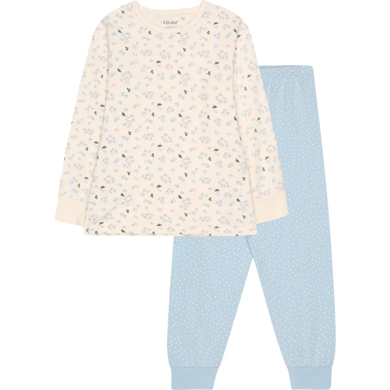 CeLaVi Pyžamo béžová / svetlomodrá / zelená / ružová / biela 66865625