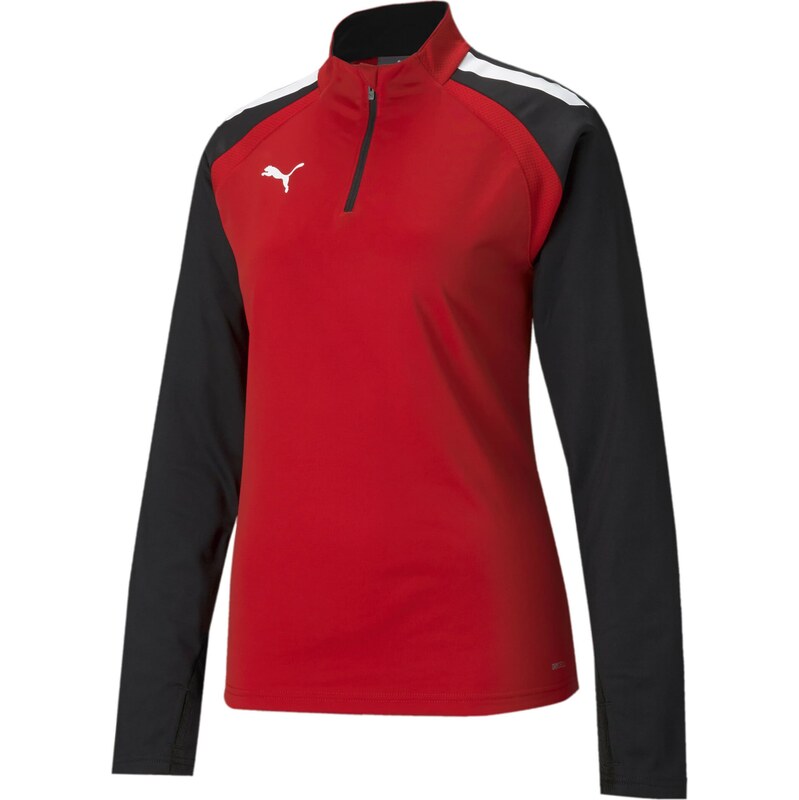 PUMA Športová mikina TeamLIGA červená / čierna / biela 67728360