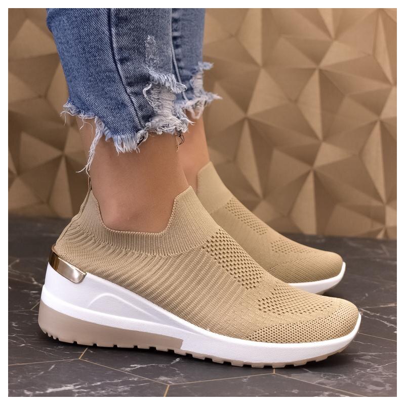 BOSIDO Dámske khaki tenisky DADA 32141471