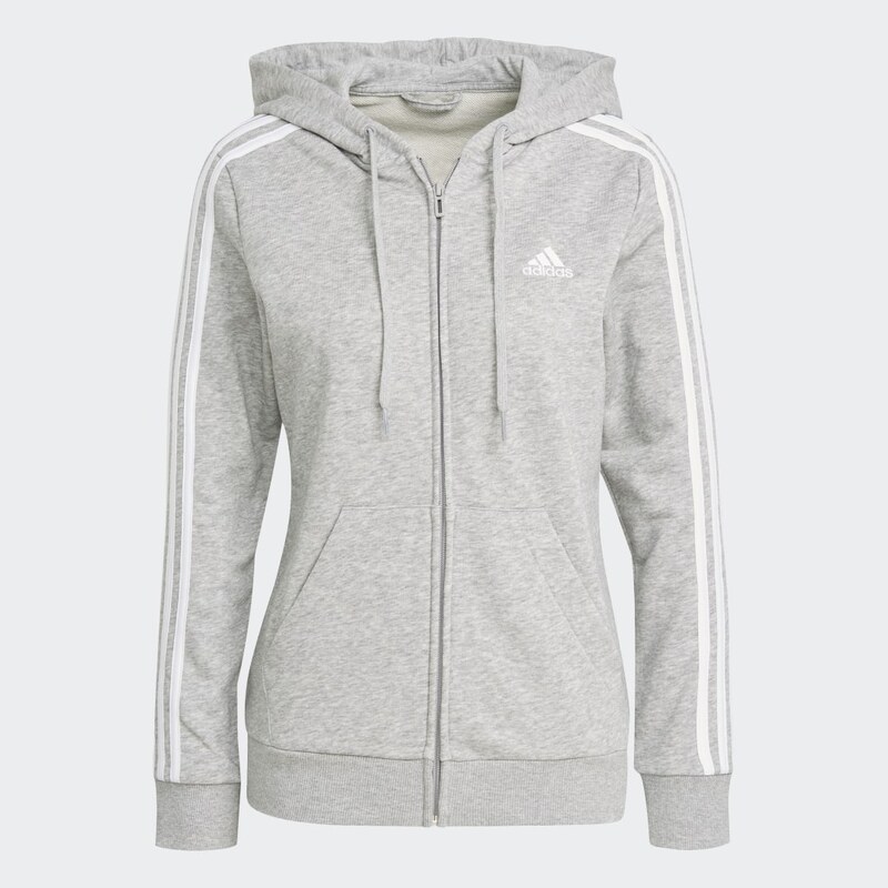 Adidas Mikina skapucňou Essentials French Terry 3-Stripes Full-Zip 67328929
