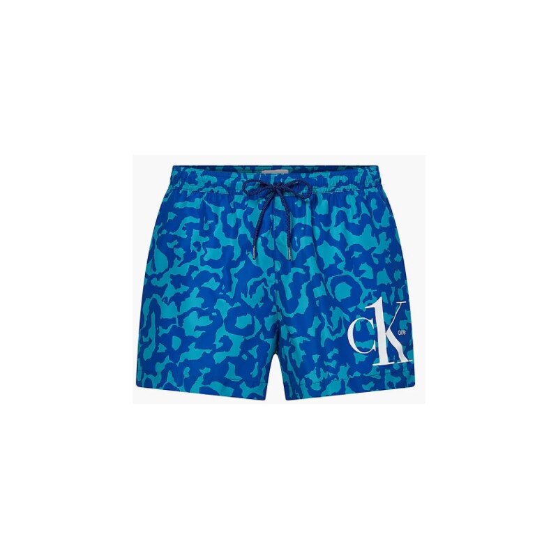 Pánske kúpacie kraťasy - KM00709 0G3 - zelenomodré - Calvin Klein 35542872