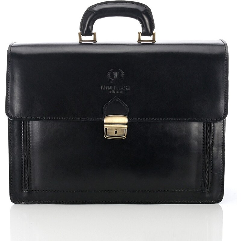 Paolo Peruzzi Pánska kožená aktovka | čierna N03-BL 32156877