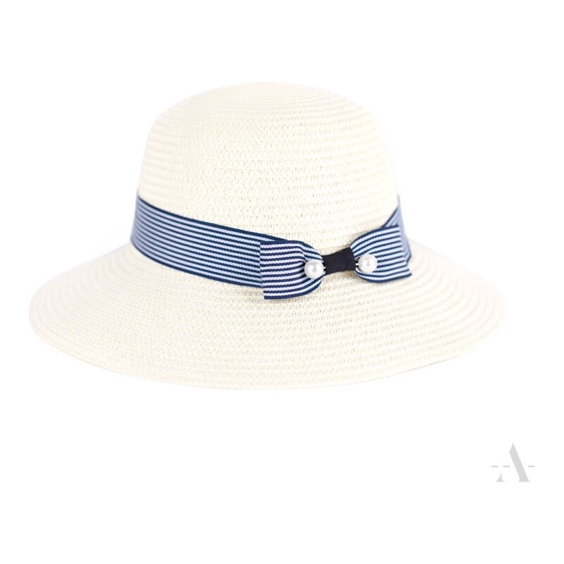 Art of Polo Modro-biely klobúk Plazowiczka