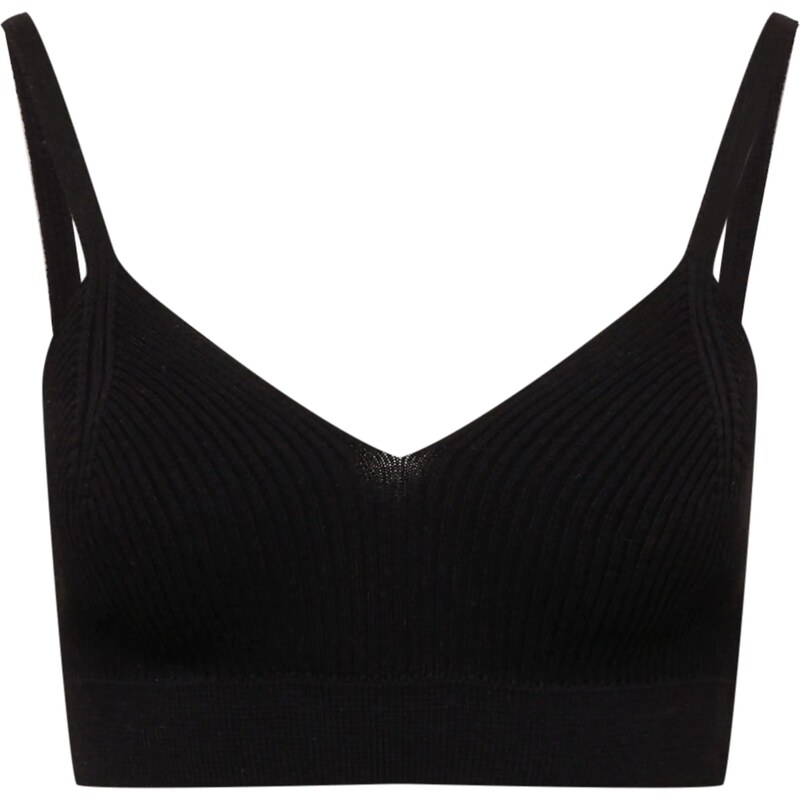 A LOT LESS Vyšívaný top Lola čierna 58463470