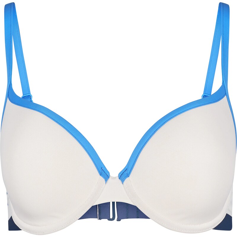 Skiny Bikinový top svetlomodrá / tmavomodrá / biela 55684310