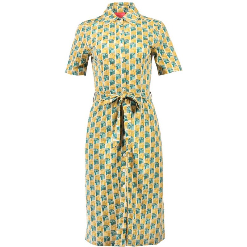 Circus Vzorované žlto-zelené midi šaty Lea 32093292