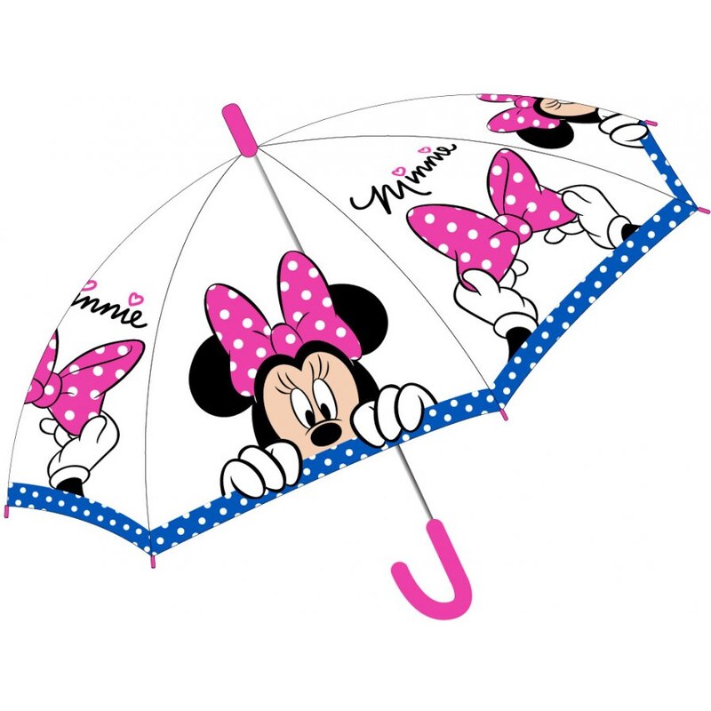 E plus M Dievčenský transparentný dáždnik Disney - Minnie Mouse