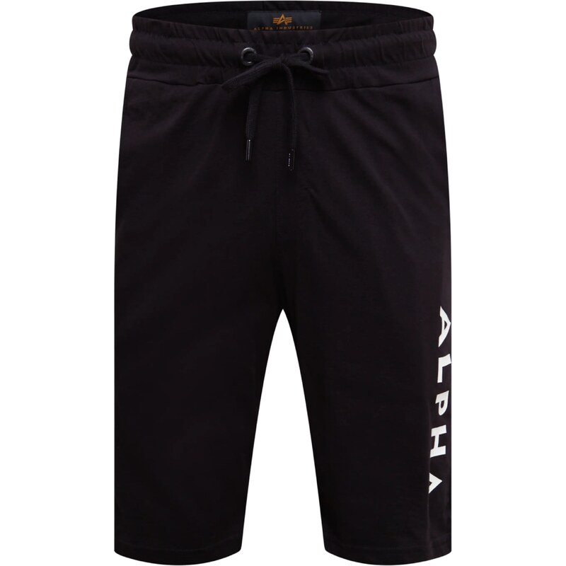 ALPHA INDUSTRIES Nohavice čierna / biela 32183061