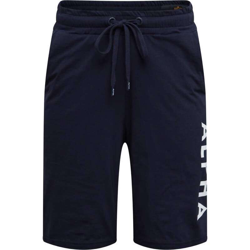 ALPHA INDUSTRIES Nohavice námornícka modrá / biela 32210652