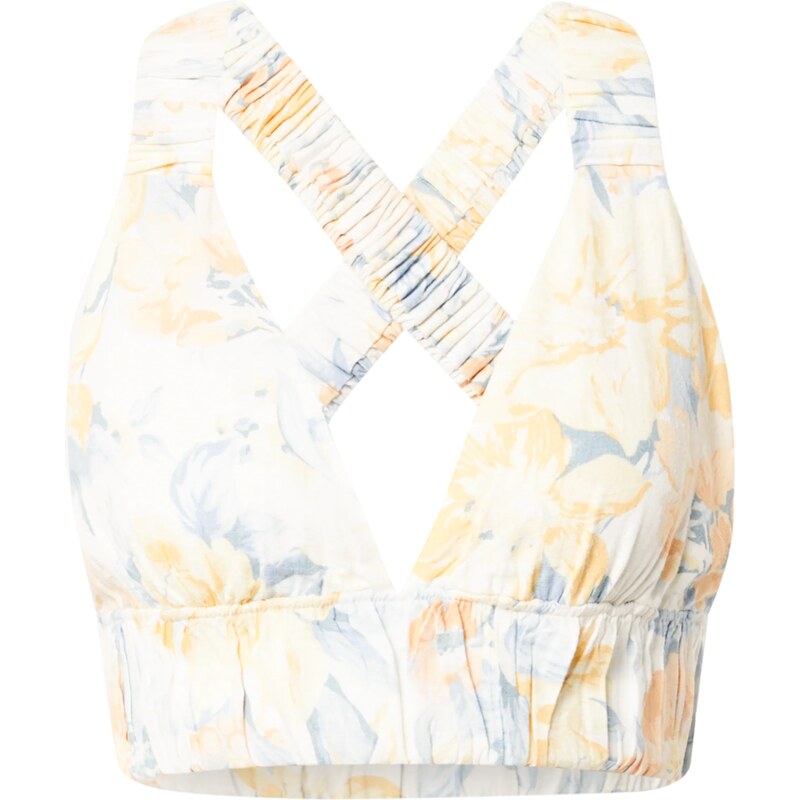 Abercrombie & Fitch Top modrá / oranžová / biela 63141905