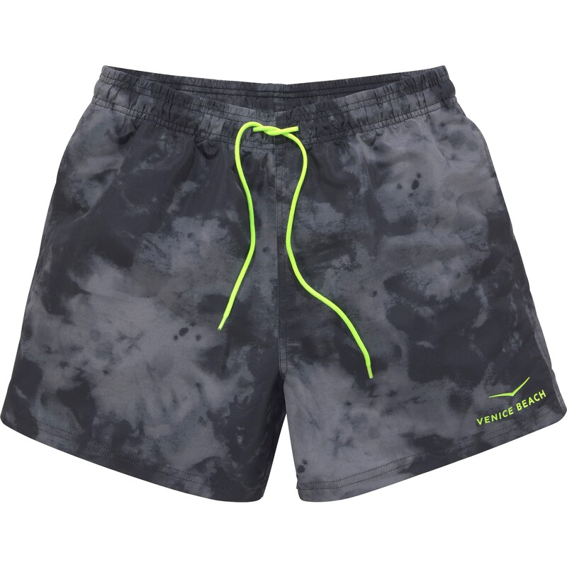 VENICE BEACH Plavecké šortky sivá / zelená / čierna 54230903