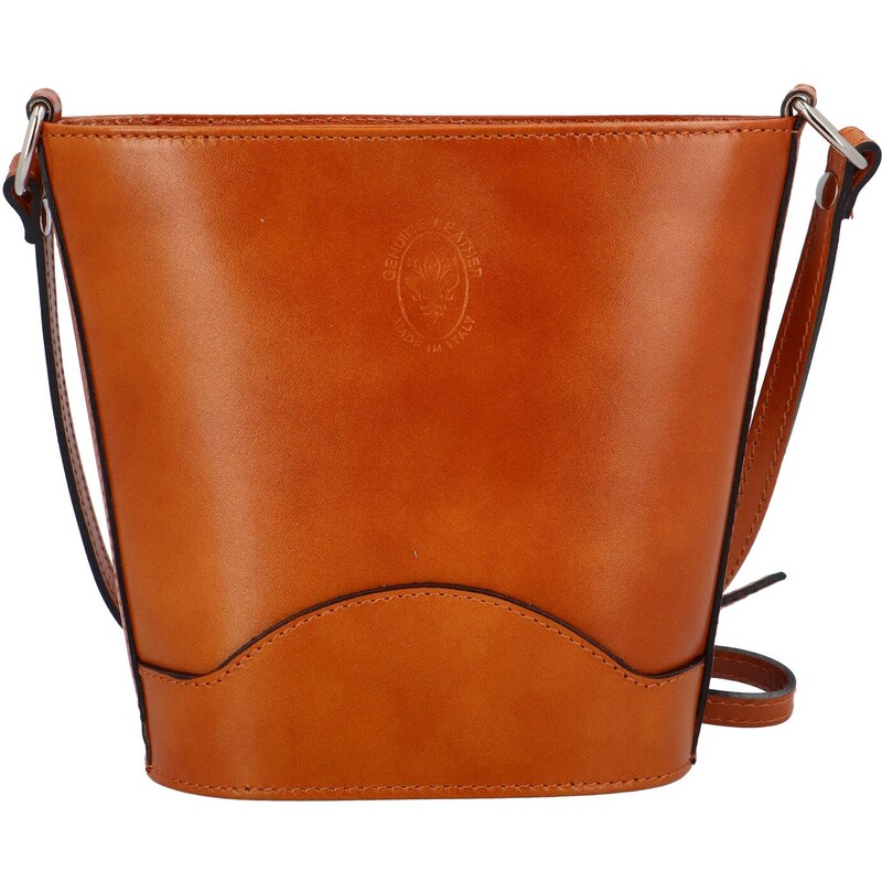 Delami Vera Pelle Dámska kožená crossbody kabelka koňaková - Delami 59093652