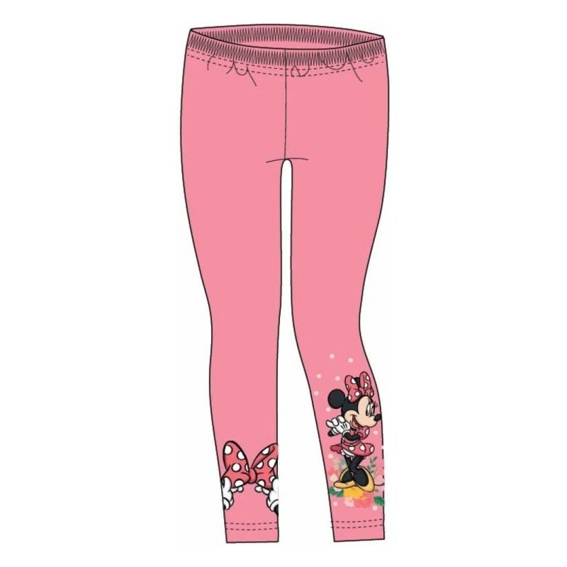 Exity Kft Dievčenské dlhé legíny Minnie Mouse Disney - ružové