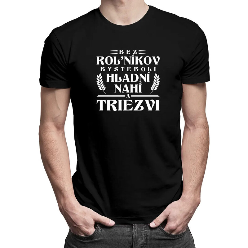E-shop Garibald Bez roľníkov - pánske tričko s potlačou