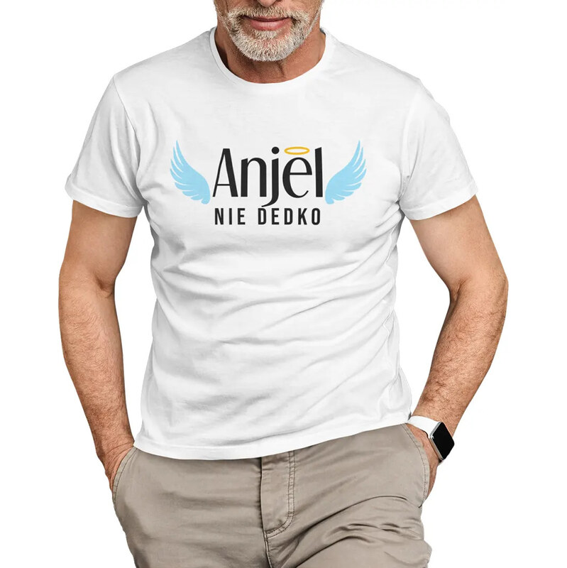 E-shop Garibald Anjel, nie dedko - pánske tričko s potlačou