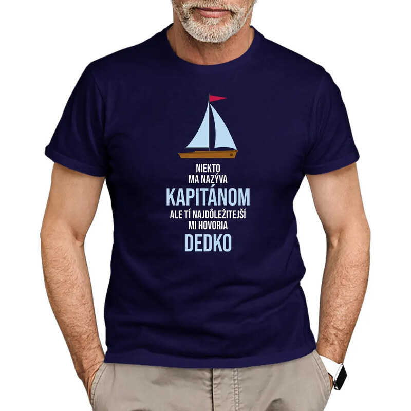 E-shop Garibald Niekto ma nazýva kapitánom - dedko - pánske tričko s