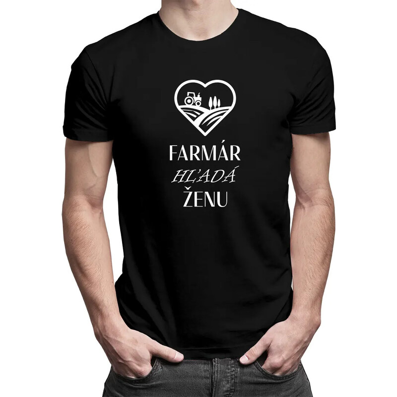 E-shop Garibald Farmár hľadá ženu - pánske tričko s potlačou