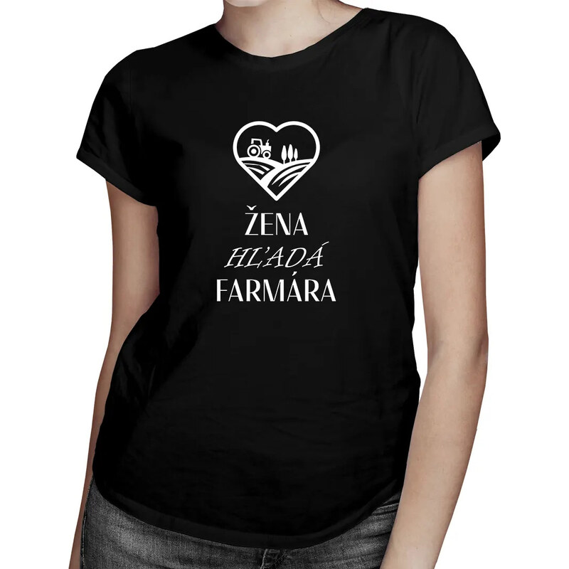 E-shop Garibald Žena hľadá farmára - dámske tričko s potlačou