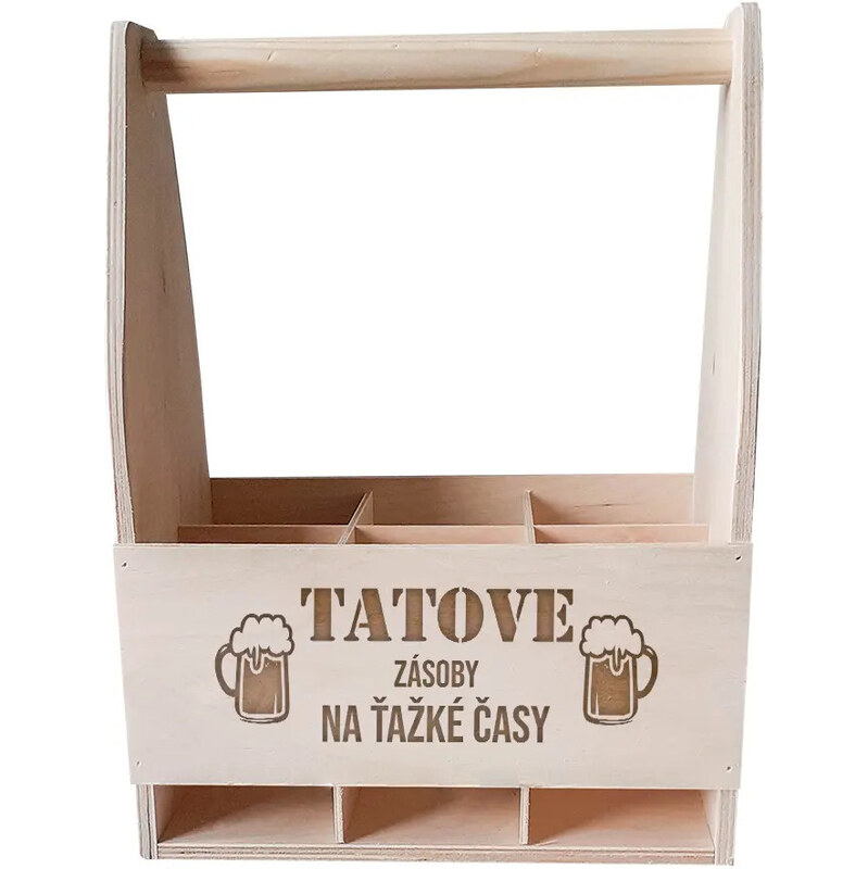 E-shop Garibald Tatove zásoby na ťažké časy - drevený nosič