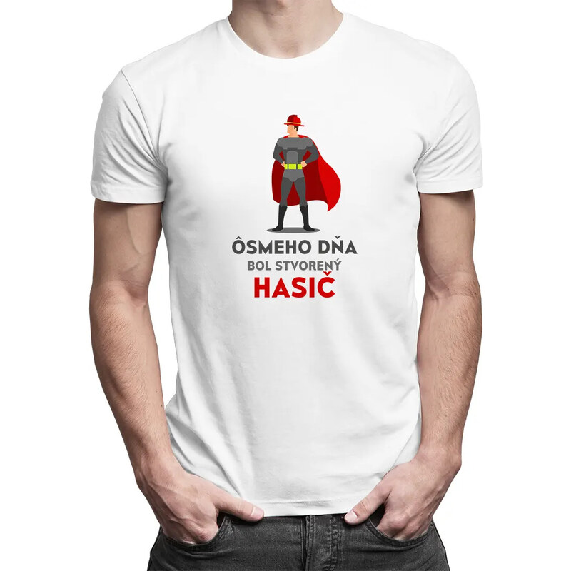 E-shop Garibald Ôsmeho dňa bol stvorený hasič - pánske tričko s