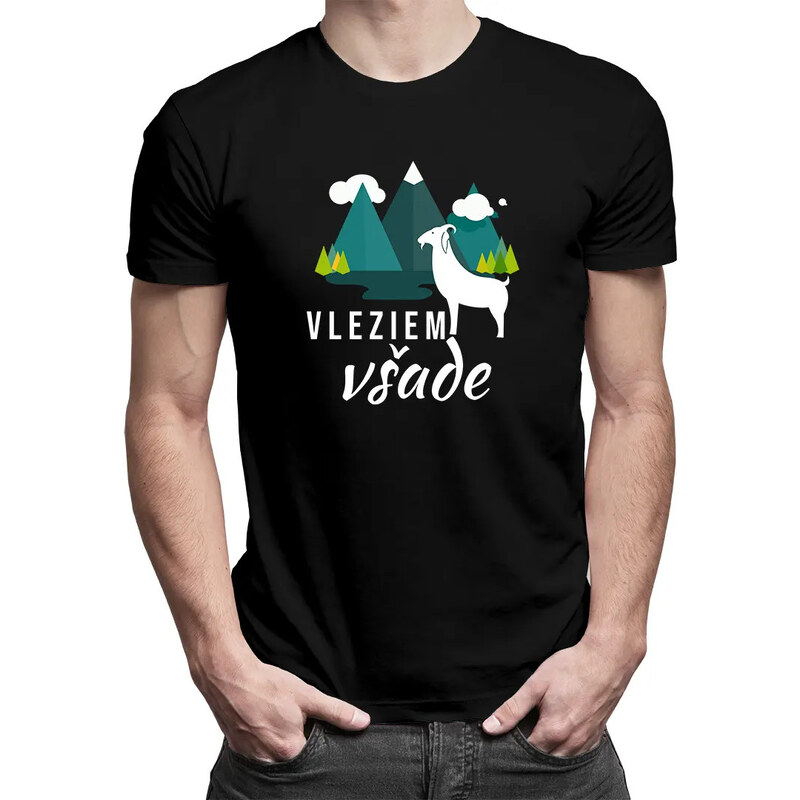 E-shop Garibald Vleziem všade - pánske tričko s potlačou