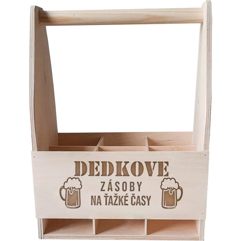 E-shop Garibald Dedkove zásoby na ťažké časy - drevený nosič
