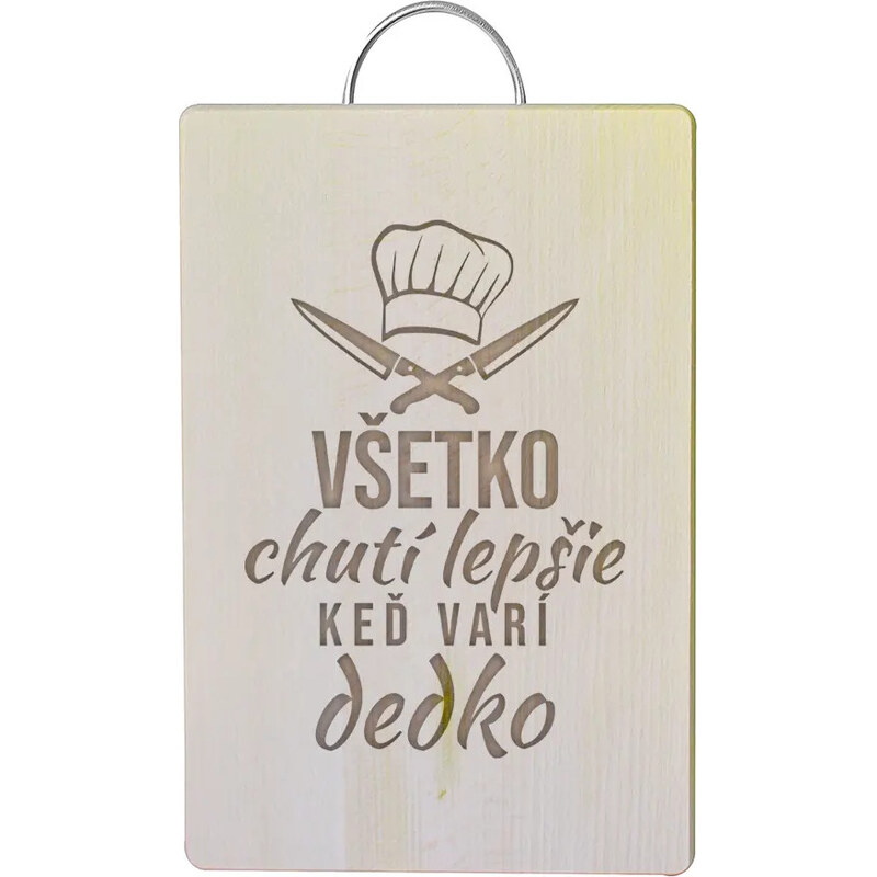 E-shop Garibald Všetko chutí lepšie, keď varí dedko - doska na krájanie