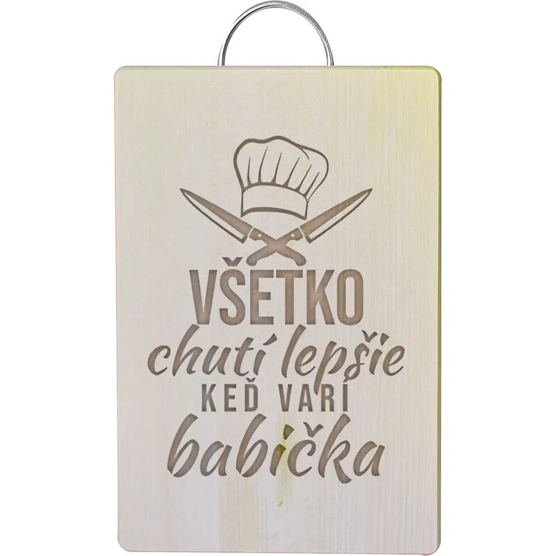E-shop Garibald Všetko chutí lepšie, keď varí babička - doska na