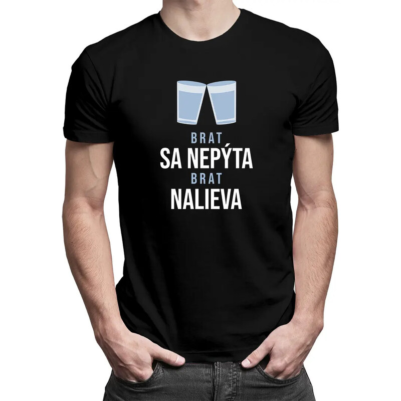 E-shop Garibald Brat sa nepýta, brat nalieva - pánske tričko s potlačou