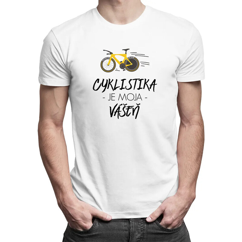 E-shop Garibald Cyklistika je moja vášeň - pánske tričko s potlačou