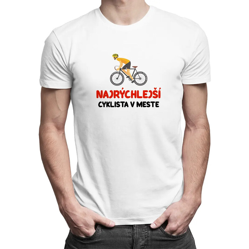 E-shop Garibald Najrýchlejší cyklista v meste - pánske tričko s