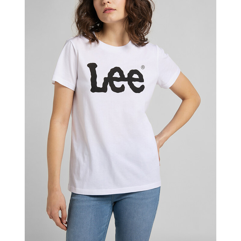 Dámske tričko LEE L42UER12 LOGO TEE WHITE 32281009