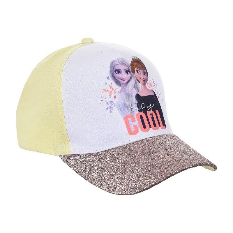 Bielo-žltá dievčenská šiltovka Disney Frozen 32265200