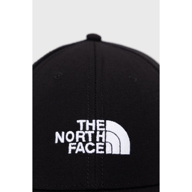 Čiapka The North Face čierna farba, s nášivkou, NF0A4VSVKY41