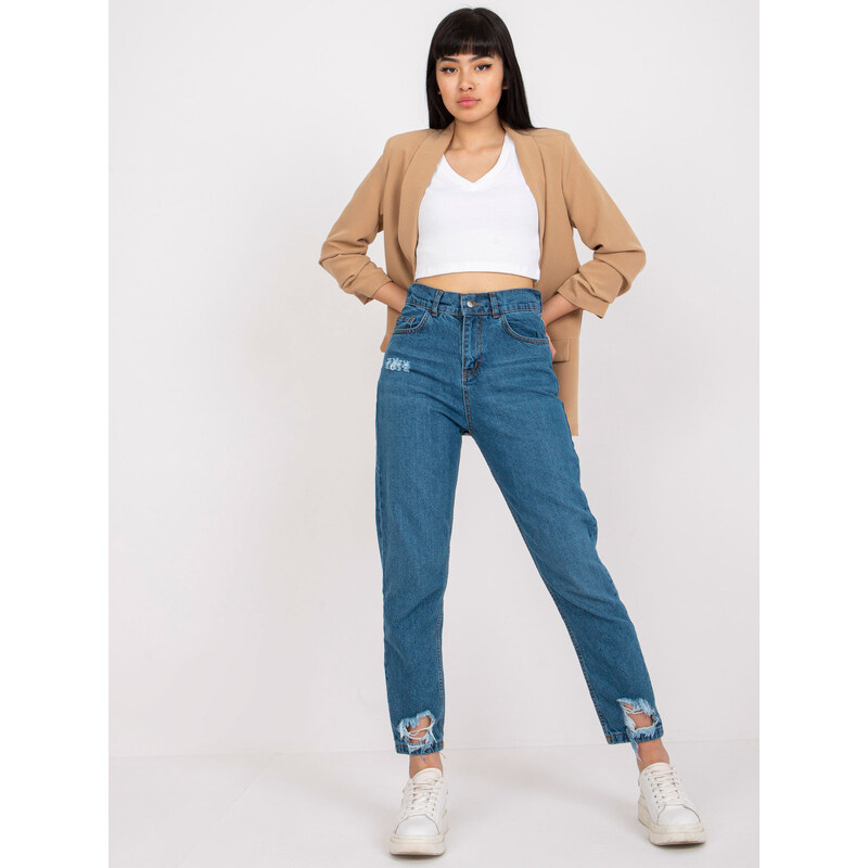 RUE PARIS Trousers jeans-RO-SP-PNT-4005.69-dark blue 64688383