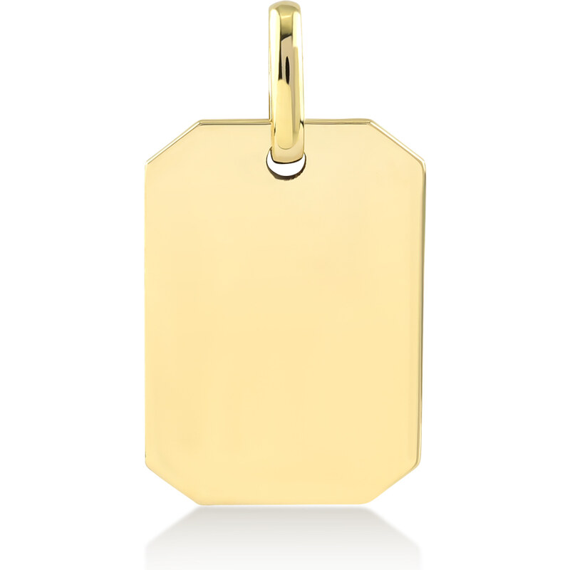 Lillian Vassago Zlatý prívesok Obdĺžnik s venovaním LLV82-GP010Y 61551260
