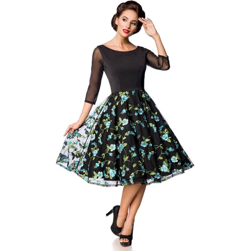 Glara Retro šaty s jarnou výšivkou 37192327