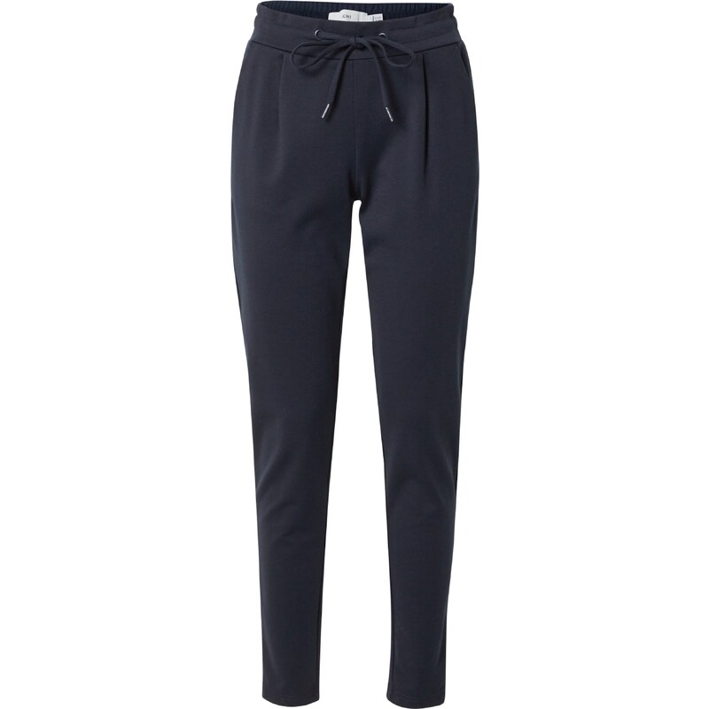 ICHI Plisované nohavice IHKate námornícka modrá 32373254