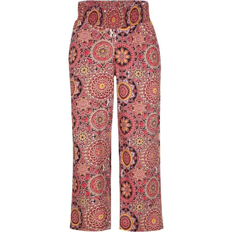 bonprix Široké džersejové culotte nohavice so širokým nariaseným pásom 44917181