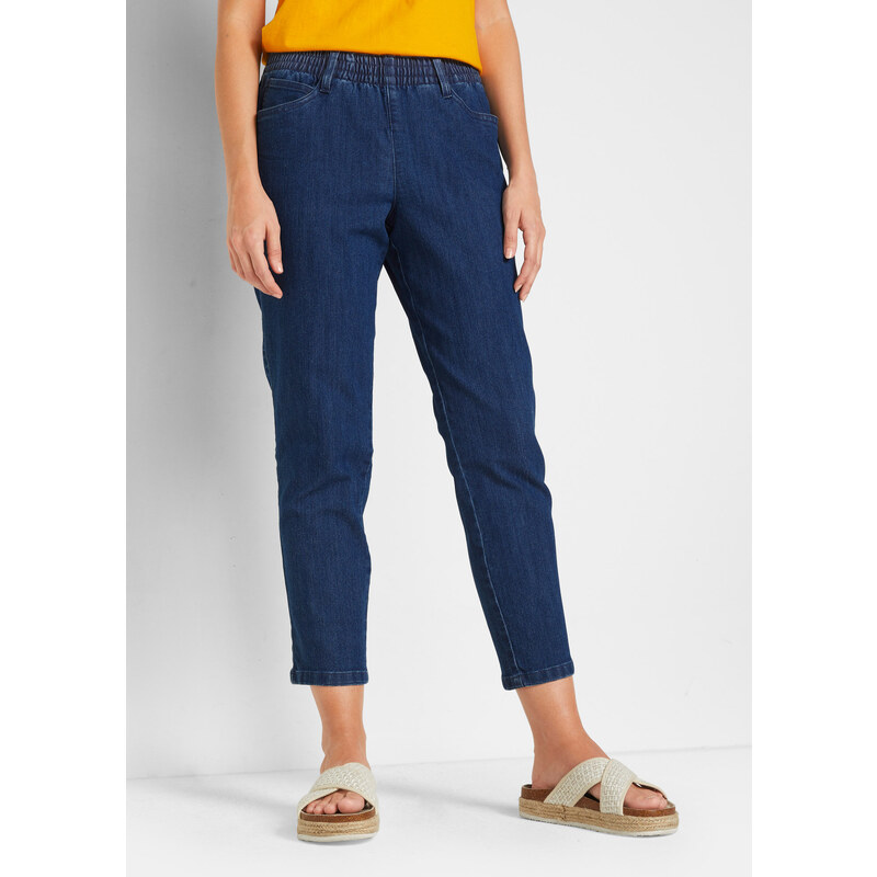 bonprix Rovné džínsy, stredná výška pásu, pohodlný pás (2 ks v balení) 45139594