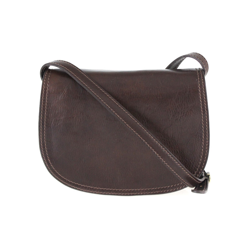 Vera Pelle Kožená crossbody dámska kabelka Enila I Fratelli tmavá 32327725