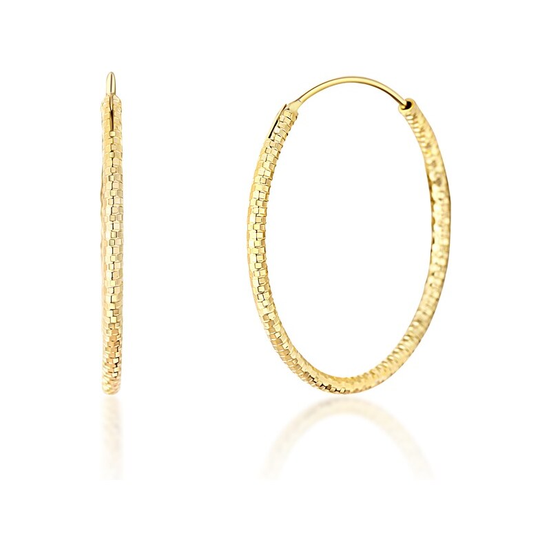 JVD Pozlátené kruhové náušnice zo striebra SVLE0204XD5GO 3,5 cm 66591863