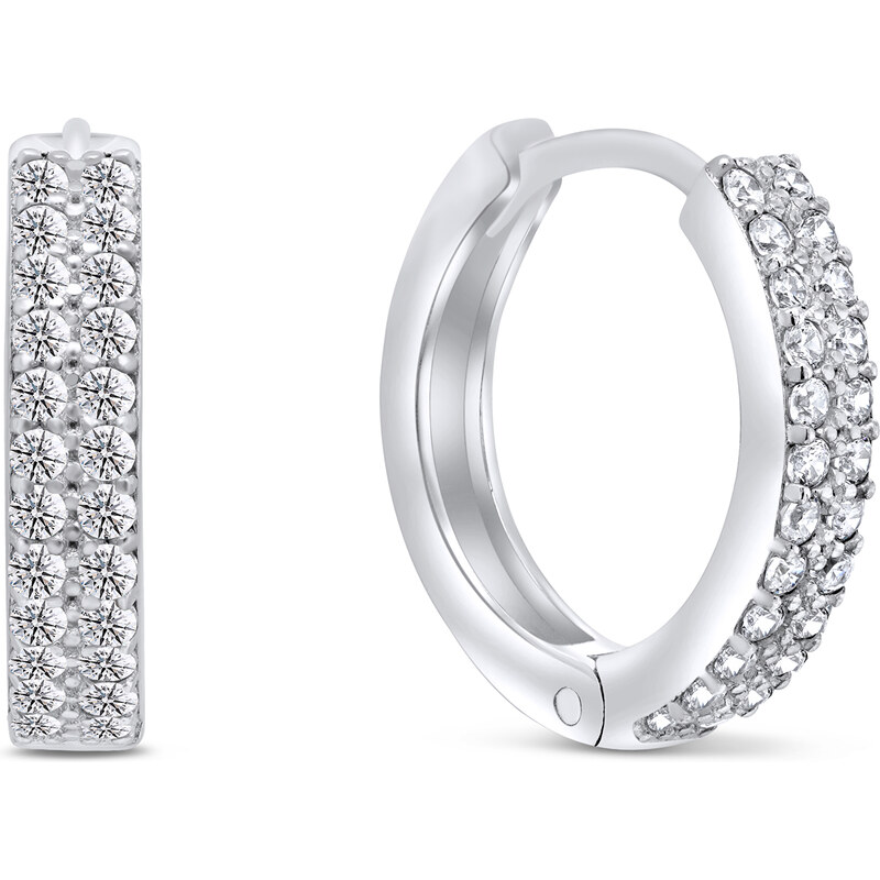 Brilio Silver Nadčasové kruhové náušnice zo striebra EA343W 66588239