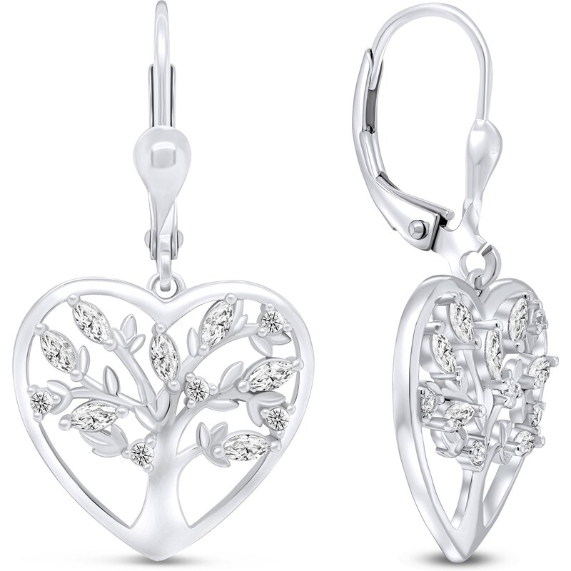 Brilio Silver Obľúbené strieborné náušnice Strom života EA312W 66590885