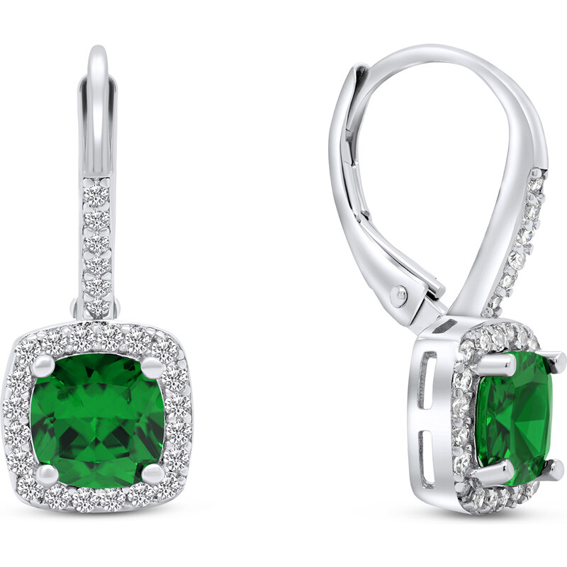 Brilio Silver Trblietavé náušnice so zirkónmi zo striebra EA308WG 66595052