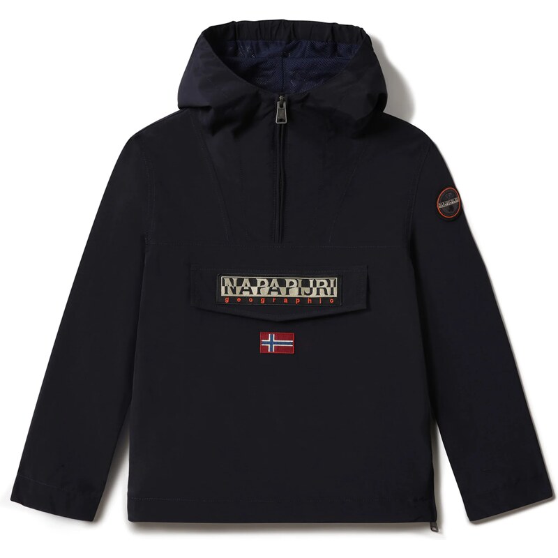 NAPAPIJRI Prechodná bunda RAINFOREST béžová / tmavomodrá / červená 63141971